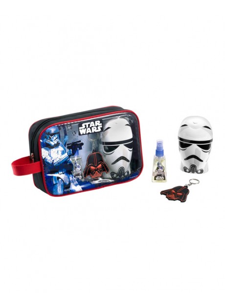 Neceser STAR WARS edt 25ml+Gel-Champú 300ml+Llavero Darth Vader
