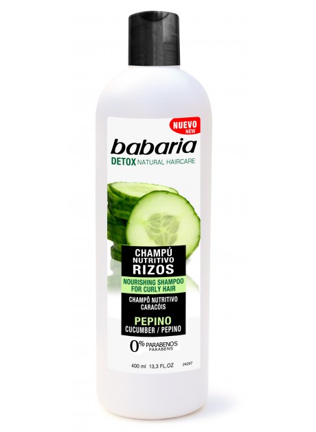 Babaria CHAMPÚ PEPINO Nutritivo Rizos 400ml