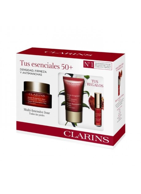 Cofre Clarins MULTI-INTENSIVE haute exigence día TP 50ml Lote 3pz.