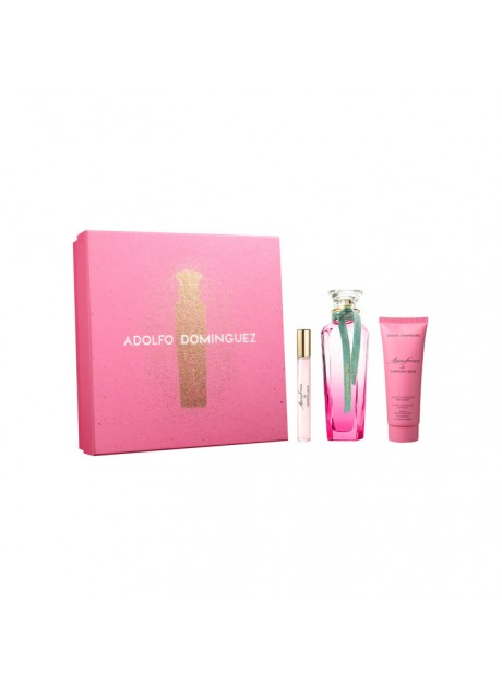 Cofre Adolfo Dominguez AGUA DE FRESCA DE GARDENIA MUSK Woman edt 120ml+Mini 10ml+Body Lotion 75ml