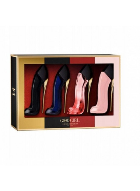 Cofre Carolina Herrera GOOD GIRL 4x7ml: Supreme 7ml+Eau parfum 7ml+Very 7ml+Blush 7ml