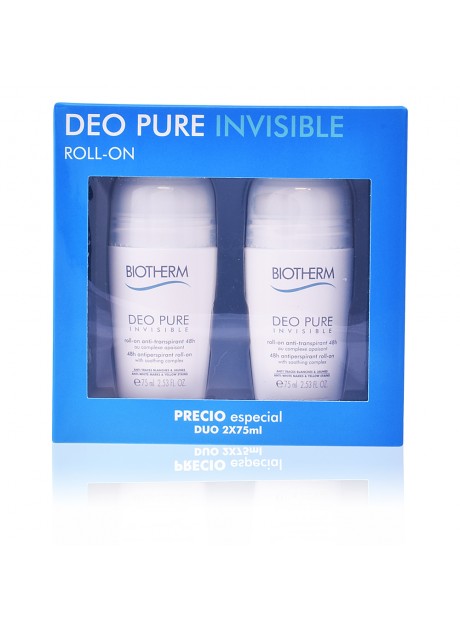 Pack Biotherm DEO PURE INVISIBLE Roll-on 75ml Lote 2u