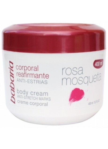 Babaria ROSA MOSQUETA Crema Corporal Reafirmante Anti-Estrias 400ml