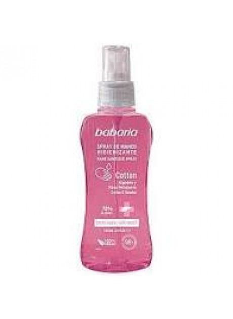 Babaria SPRAY DE MANOS HIGIENIZANTE Algodón y Rosa Mosqueta 70% alcohol 100ml