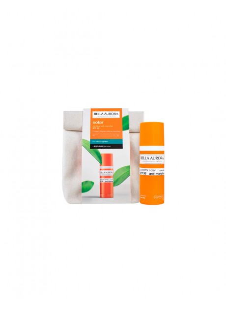 BELLA AURORA Gel Solar Anti-Manchas Piel Mixta-Grasa SPF50+ 50ml+Neceser