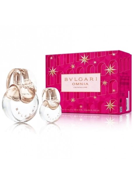 Cofre Bvlgari OMNIA CRYSTALLINE Woman edt 100ml+Mini 15ml