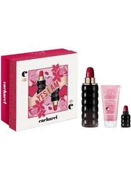 Cofre Cacharel YES I AM Woman edp 75ml+Body 50ml+Mini 5ml