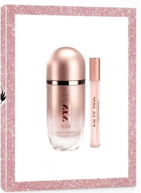Cofre Carolina Herrera 212 VIP ROSE Woman edp 80 ml+Mini 10ml