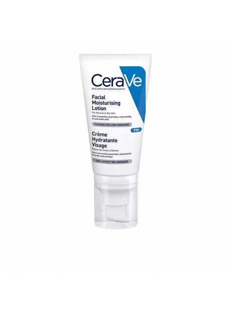 CeraVe LOCIÓN HIDRATANTE FACIAL para pieles normales a secas 52ml 