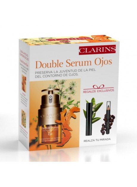 Clarins DOUBLE SÉRUM OJOS 15ml+Máscara+Lápiz ojos
