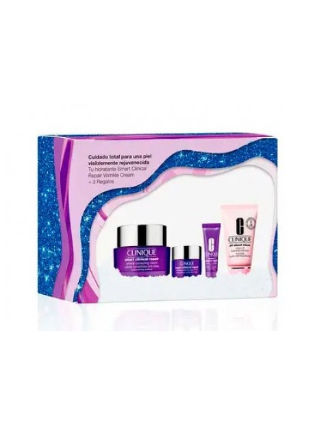 CLINIQUE SMART CLINICAL REPAIR 50ml+CONTORNO OJOS 5ml+SERUM 10ml+ALL ABOUT CLEAN 30ml