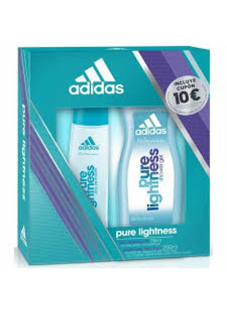 Adidas PURE LIGHTNESS edt 75ml+Gel Ducha 250ml | Precio oferta 9,9