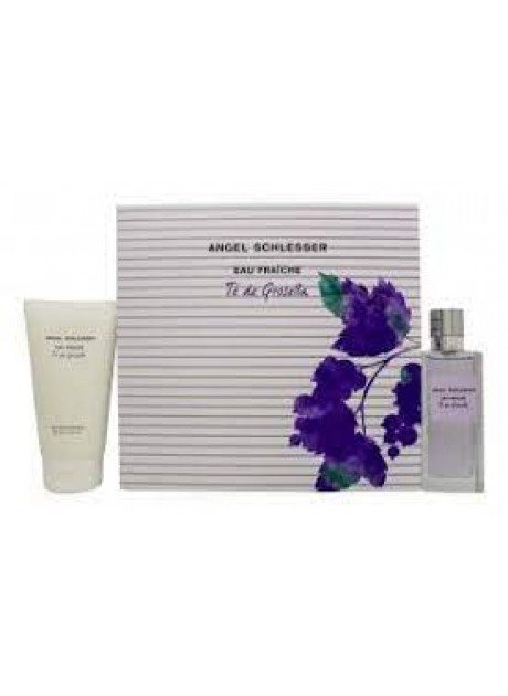 Cofre Angel Schlesser TÉ DE GROSELLA Woman edt eau fraiche 100ml+Gel 150ml
