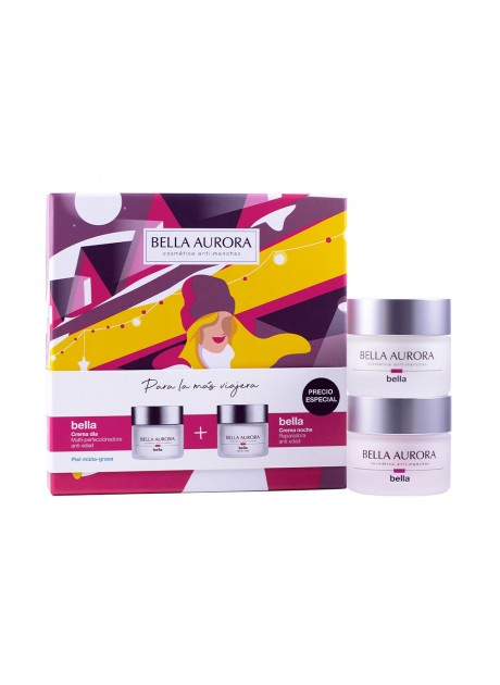Cofre Bella Aurora BELLA DIA Tratamiento reparador y anti-manchas Piel Mixta-Grasa 50ml+Crema noche 50ml