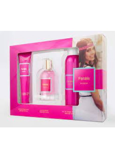 Cofre Farala edt 100ml+Body 100ml+Deo 200ml