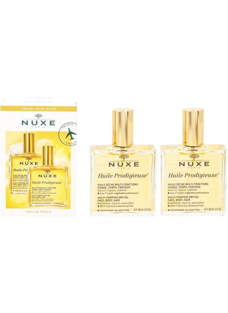 Cofre Nuxe HUILE PRODIGIEUSE 100ml x 2 unidades