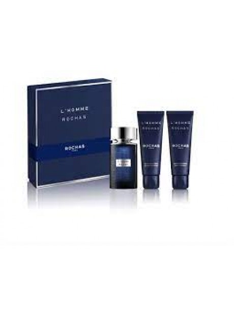 Cofre Rochas L'Homme edt 100 ml+Gel 100ml+After 100ml