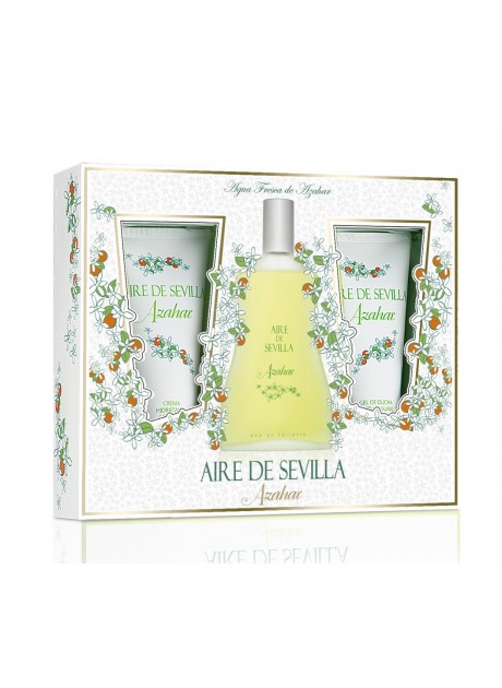 Cofre Aire de Sevilla AZAHAR Woman edt 100ml+Loción Corporal 100ml+Gel de Ducha 100ml