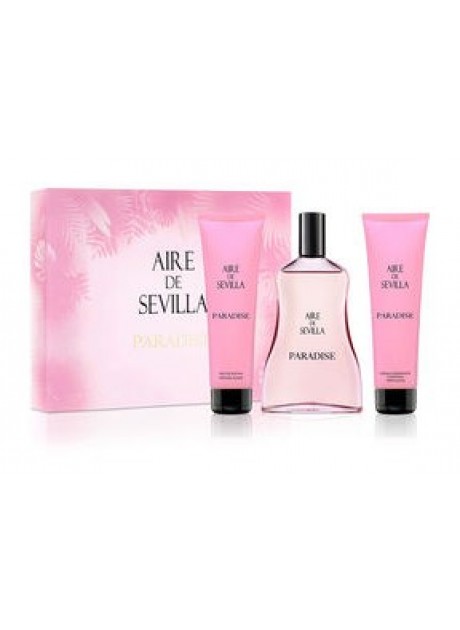 Cofre Aire de Sevilla PARADISE Woman edt 100ml+Body 100ml+Gel 100ml