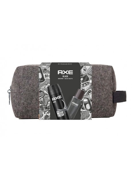 Cofre Axe BLACK Men edt 100ml+Bodyspray 150ml+Neceser