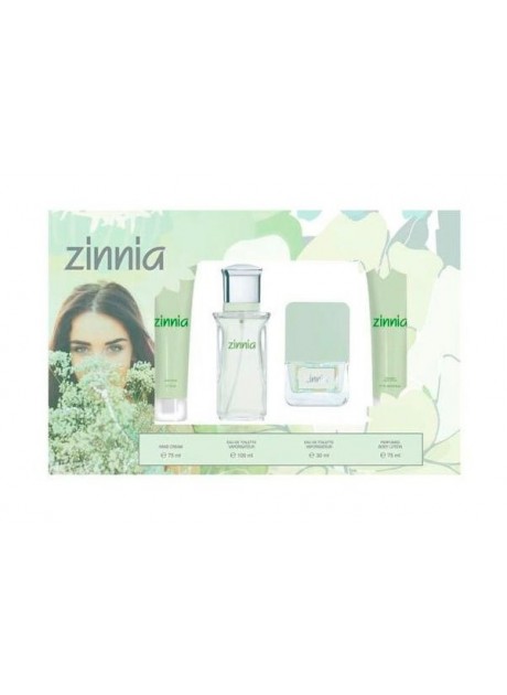 Cofre Puig ZINNIA Woman edt 100 ml+Mini edt 30ml+Crema manos 75ml+Body 75ml