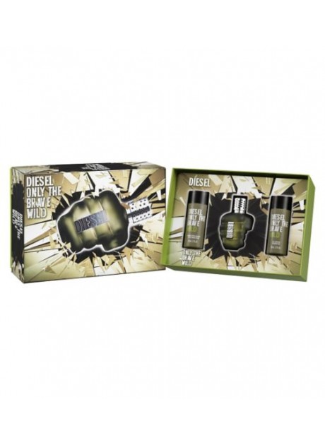 Cofre Diesel ONLY THE BRAVE WILD Men 75ml+Gel 50ml+After 50ml