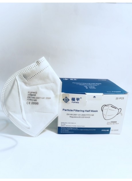 MASCARILLAS FFP2 HOMOLOGADAS 20 uds BLANCA