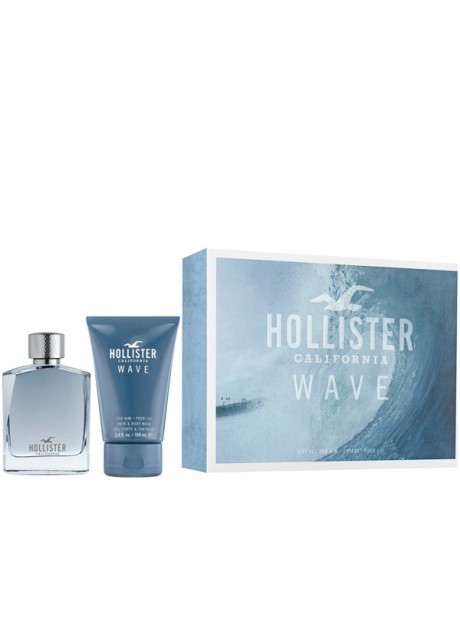 Cofre Hollister WAVE Men edt 100 ml+Gel de Ducha 100ml