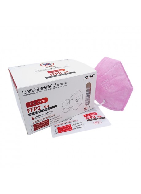 MASCARILLAS FFP2 HOMOLOGADAS 25 uds ROSA