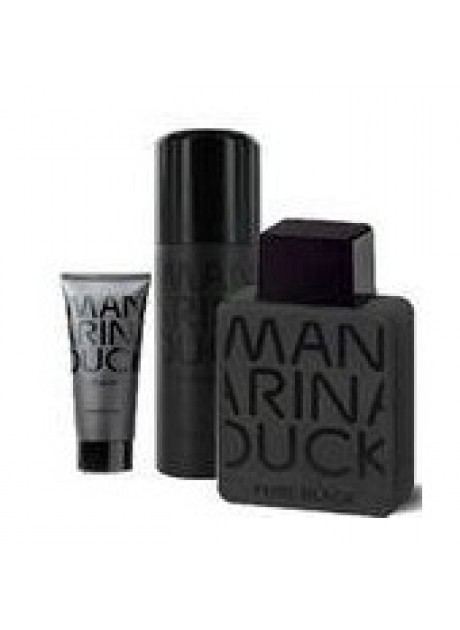 Mandarina DUCK PURE BLACK Man edt 100ml+Deo 150ml+Gel 75ml