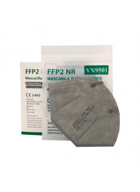 MASCARILLA FFP2 HOMOLOGADA 1ud GRIS