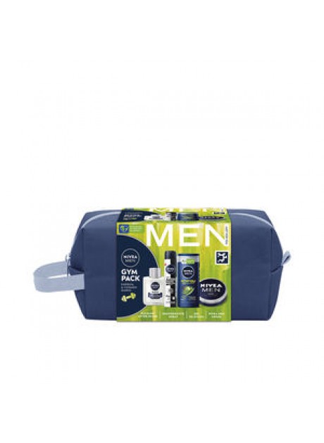 Nivea GYM MEN PACK 5: After shave 100ml+Deo spray 200ml+Gel 250 ml+Crema 75ml+Neceser