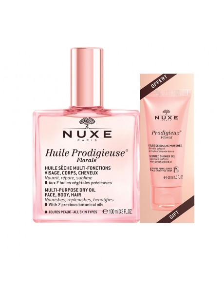 Nuxe HUILE PRODIGIEUSE FLORAL ACEITE SECO 100ml+Gel PRODIGIEUSE FLORAL 30ml