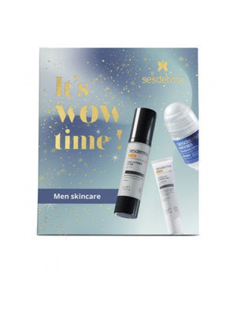 SESDERMA MEN:Loción facial 50ml+Contorno de ojos 15ml + Desodorante roll-on 75 ml
