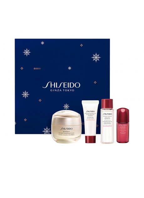 SHISEIDO BENEFIANCE Crema Día 50ml+Limpiador faciial 15ml+Tónico 30ml+Serum 10ml