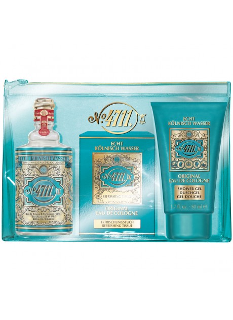 Set 4711 Unisex edc 50 ml+Gel Ducha 50ml+Toallitas Refrescantes