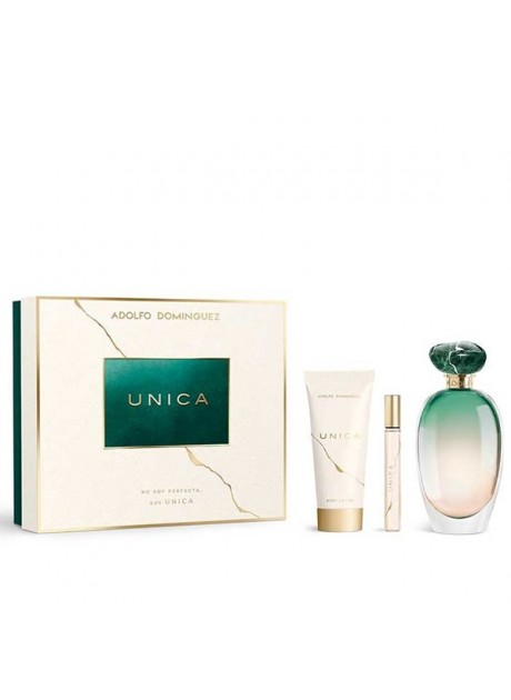 Cofre Adolfo Dominguez ÚNICA Woman edt 100 ml+Body Lotion 75ml+Mini edt 10ml