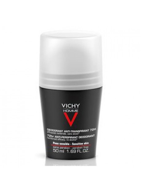 Vichy Homme Deo Bola Anti-Transpirable 72H Control Extremo 50ml