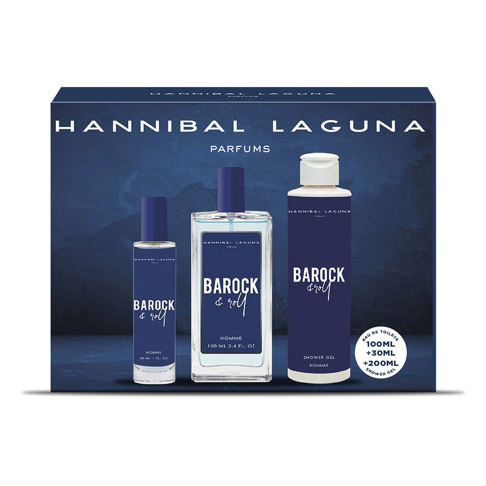 Comprar Cofre Hannibal Laguna BAROCK ROLL Hombre edt 100ml Gel 200ml Mini 30ml al mejor precio