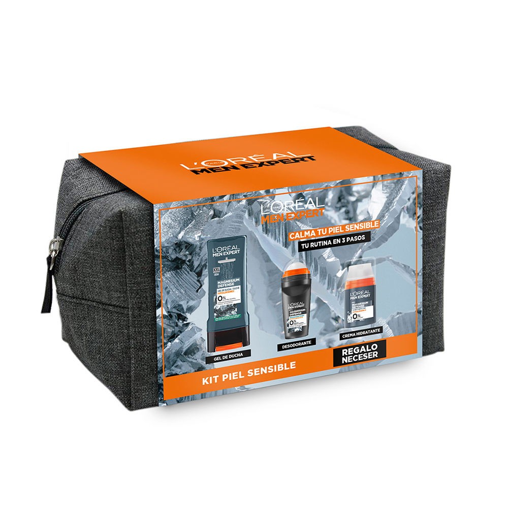 Comprar Cofre L'Oreal Hombre EXPERT PIEL SENSIBLE MAGNESIUM DEFENSECREMA 50ML+DEO 50ML+GEL