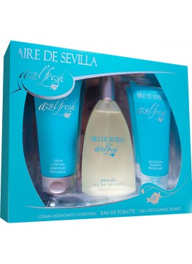 Cofre Aire de Sevilla AZUL FRESH Woman edt 150ml+Loción Corporal 150ml+Gel de Ducha 150ml