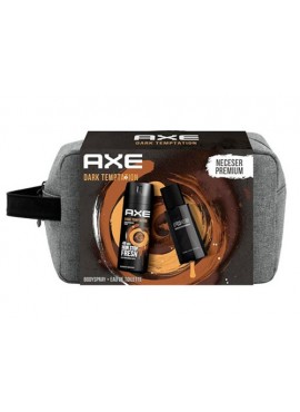 Cofre Axe DARK TEMPTATION Men edt 100ml+Deo BodySpray 150ml+Neceser