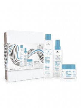 Caja Schwarzkopf BC MOISTURE KICK Champú 250ml+Spray Acondicionador 200 ml+Mascarilla 200ml