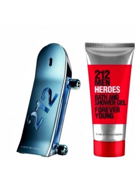 Cofre Carolina Herrera 212 HEROES Men edt 90ml+Gel 100ml