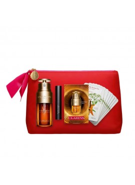 Clarins DOUBLE SERUM LIGHT TEXTURE 50ml+Hydra-Essentiel 15ml+Hydrating Toning Lotion 50ml+Neceser