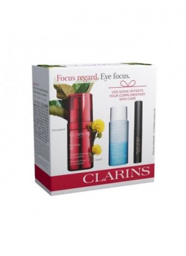 Cofre Clarins TOTAL EYE LIFT 15ml+AGUA MICELAR 30ml+Mini Máscara