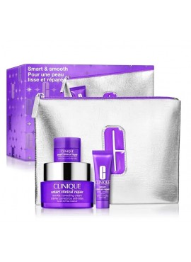 CLINIQUE SMART CLINICAL REPAIR Crema facial 50ml+Serum 10ml+Contorno de ojos 5ml+Neceser
