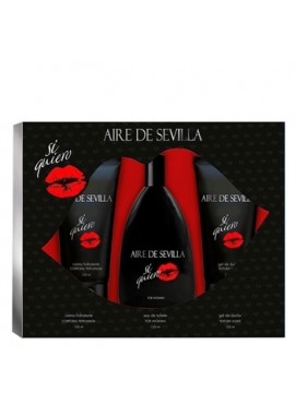 Cofre Aire de Sevilla SI QUIERO Woman edt 150ml+Loción Corporal 150ml+Gel 150ml