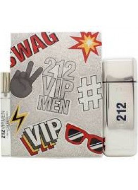 Cofre Carolina Herrera 212 VIP Men edt 100ml+Mini 10ml