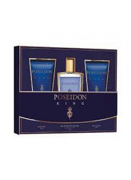 Cofre Poseidon KING Men edt 150 ml+After Shave 150ml+Gel 150ml